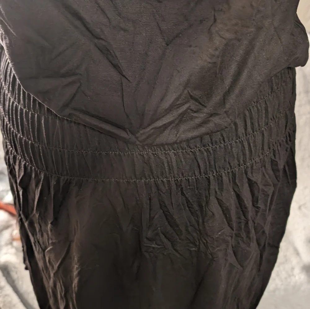 Kenmore‎ black tank dress with smocked waist sz M - Picture 6 of 6